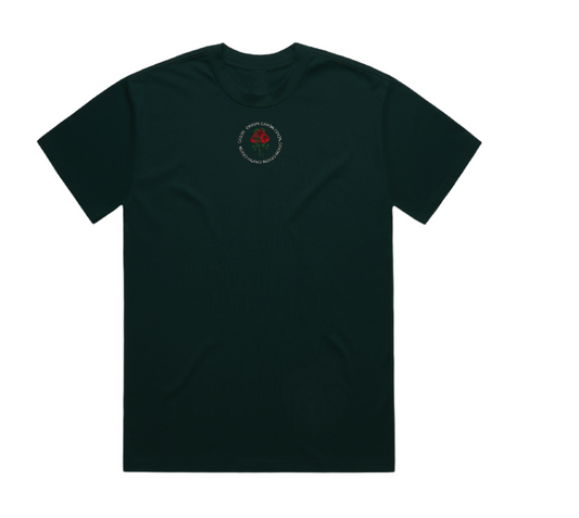 Love is only a feeling Unisex heavy pine green tee